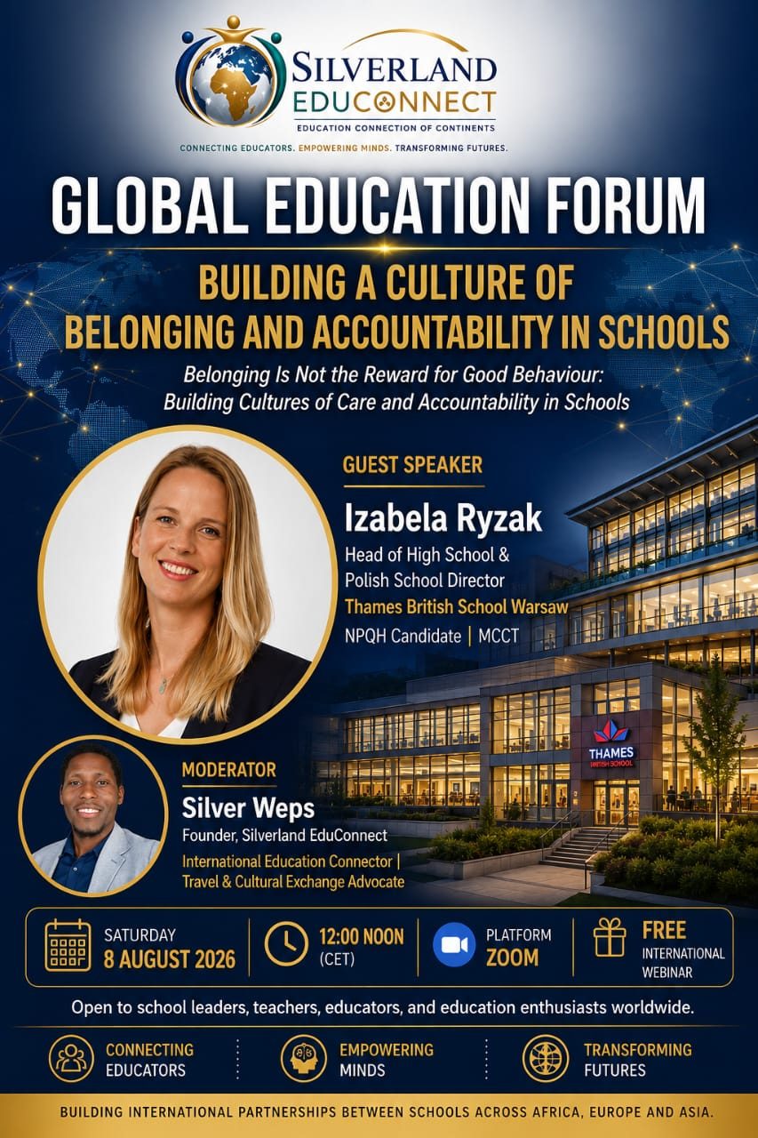 Poster for the Global Education Forum on Building a Culture of Belonging and Accountability in Schools